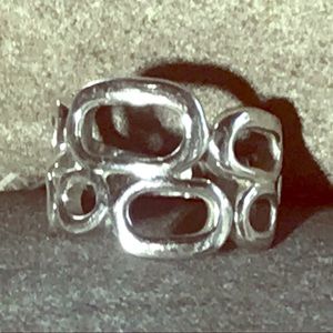 Modern Lia Sophia Silvertone Ring